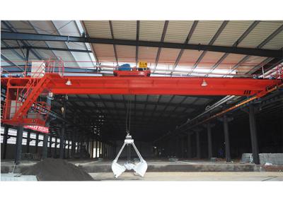 China A7 Grab Bucket QZ Double Girder Overhead Cranes 12m-22m Lifting Height for sale