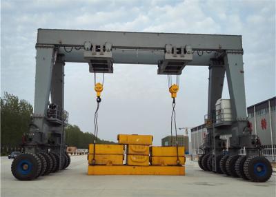 China Heavy Duty 200t MG Double Beam Mobile Gantry Cranes 5m-32m Span for sale