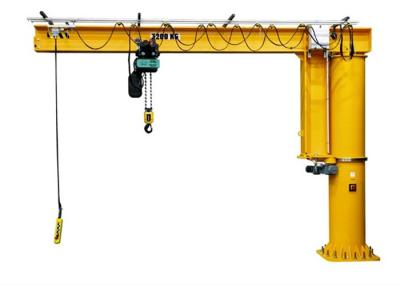 China 360 Degrees 2 Tons Floor Mount Jib Crane Hoist Liftng Height 4m for sale