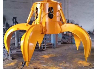 China 22KW Six Rotary Claws Hydraulic Scrap Grab Hoist Crane Parts for sale