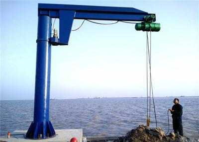 China Säulen-Drehyacht-Schiff-Boot Jib Crane 0.1-20m/Min Swing Arm Crane zu verkaufen
