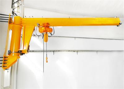 China Easy Operated Fixed 100kg Wall Mounted Jib Crane With Electric Chain Hoist for sale