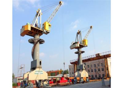 China Four Link Pedestal 5t Portal Jib Crane Rail Mobile Harbour Material Handling for sale