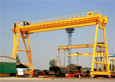 China Double Girder Mechanical Gantry Crane Rail Track With Electric Hoist Lifting for sale