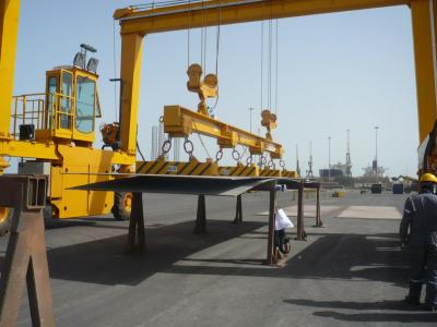 China Steel Plants Mobile Gantry Cranes MST With Electromagnetic Sling for sale