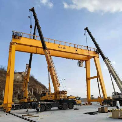 China Electric Single Girder Rail Traveling Gantry Crane 20 Ton With Hoist for sale