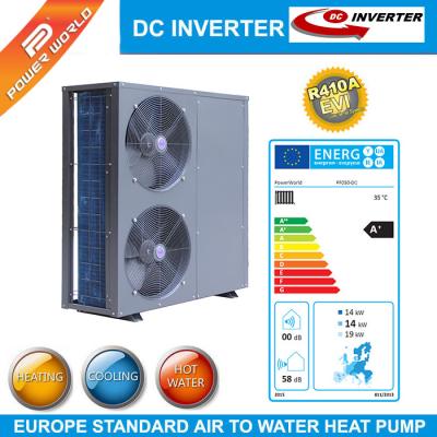 China 220V 50HZ Significantly reduced running costs DC inverter EVI R410A Heat Pump for sale