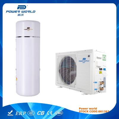 China Household Split Air Source Heat Pumps Hot Water With Pressurized Water Tank for sale