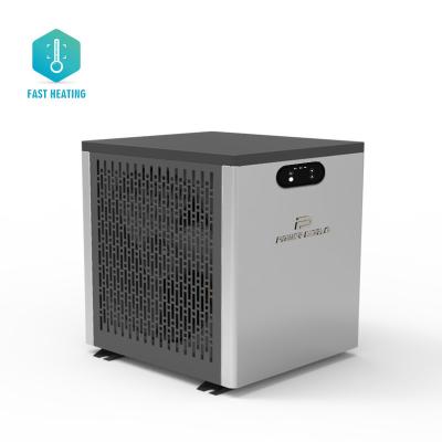 China Portable storage full dc inverter R32 smallest pool heat pump swimming water heater for sale