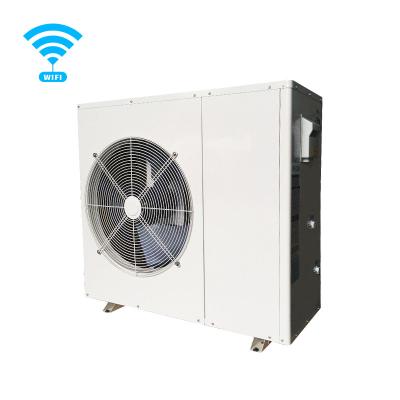 China Alta pompa de calor aire-agua monobloque del inversor del evi del POLI A+++ con el sistema de calefacción de la bobina de la fan en venta