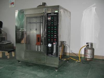 China Conveyor Vertical Fire Testing Machine / Flammability Test Chamber ISO340 for sale