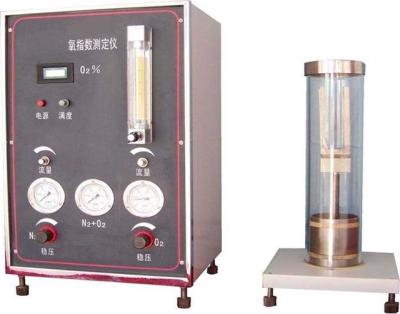 China ASTM D2863 ISO 4589-3 Plastic Testing Equipment Burning / Limited Oxygen Index Apparatus for sale