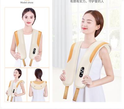 China 15 Minutes Microfiber Leather And 3D Mesh Neck Shoulder Massage Belt for sale