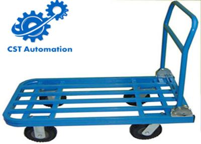 China Der harten Beanspruchung faltende blaue Farbe der Plattform-Laufkatzen-300kg große Belastbarkeit zu verkaufen