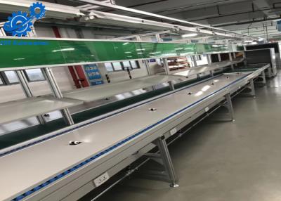 China Aluminium Profile Electronics Assembly Line With PU Belt Conveyor / Workbenches for sale