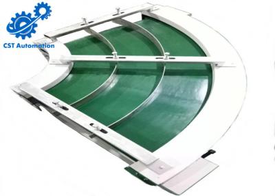 China Aluminium Profile 90 Degree Curve Conveyor Adjustable Speed For Package Industry for sale