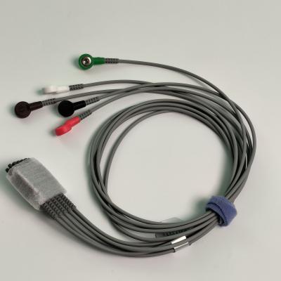 China IT20 ECG Telemetry Lead Wire Five Lead American Standard Buckle Style REF EL05DASY1 for sale