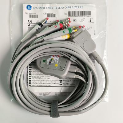 China Electrocardiogram Machine Integrated 12 Lead Wire With 15 Pins European Standard IEC Banana Head 4.0 for sale