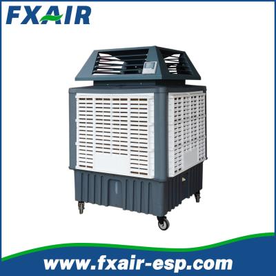 China 18000cmh Floor standing portable evaporative air cooler Philippines water swamp evaporative air cooler with remote cont for sale