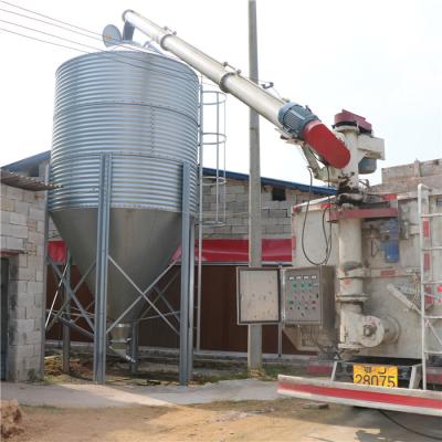 China High Strength 15 Ton Grain Bin , Automatic Layer Poultry Equipment Long Life Span for sale
