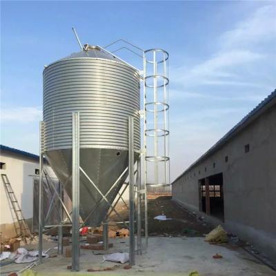 China 1 - 3mm Thickness Chicken Feed Silo , Galvanized Chicken Farm Equipment for sale