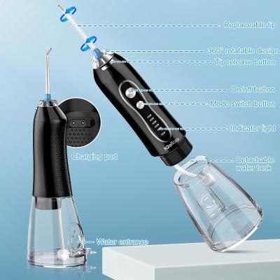 China 20 años de fábrica gratis OEM IPX7 impermeable portátil Dental agua de chorro Dentes de agua Flosser Riego oral para viajes a casa en venta