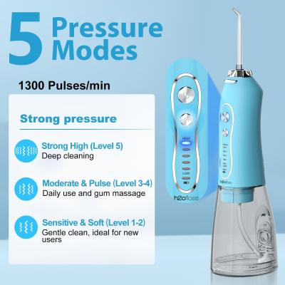 China Fabrica OEM Flosser de agua eléctrico portátil sin cable USB Flosser de agua dental Fabricante de riego oral en venta