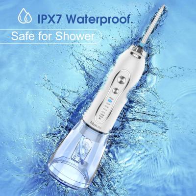 China Individuelles LOGO Kabelloser Munddusche mit 5 Modi Tragbarer Zahnreiniger Wasserflosser Jet zu verkaufen