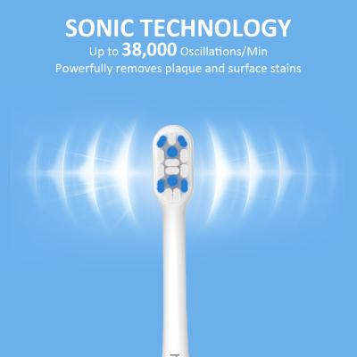 China Tooth Brush Electric Rechargeable Toothbrushes Adult 4Pcs Soft Bristles 6 Modes Electric Sonic Toothbrush Couple Customize for sale