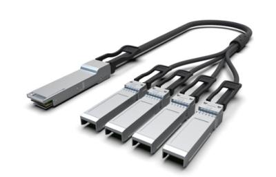 Китай QSFP28-100G-DAC1M-B4 100G QSFP28 до 4x25G Breakout DAC ((кабель прямого подключения) кабели (пассивные) 1M продается