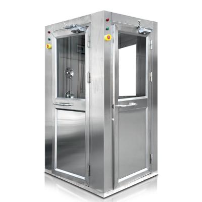 China Duche de ar personalizado de aço inoxidável de três portas sala limpa fornecedor de chuveiro de ar sala limpa de chuveiro de ar à venda