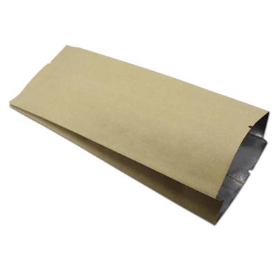 中国 Wholesale Best Quality Aluminum Foil Packaging Paper Bag Kraft Foil Lined Bag Greaseproof Custom Logo Kebab Bag 販売のため