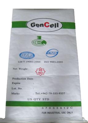 China Recycled BOPP Laminated PP Woven Bags for Cement Packing Double Side Printed for sale