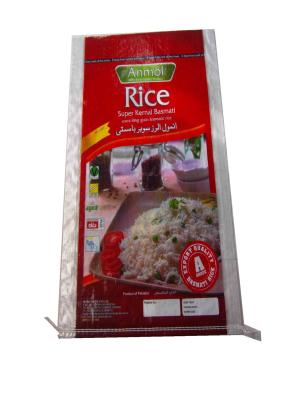 Chine Les sacs tissés imprimés colorés de riz, polypropylène tissé réutilisé met en sac le poids léger à vendre