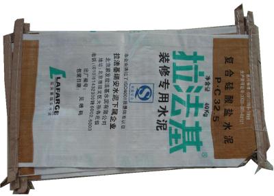 China 25kg PP Laminated Block Bottom Valve Sealed Bags For Rice / Chemical / Feed Packing for sale