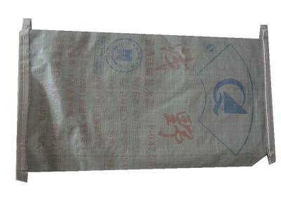 China White / Brown Cement PP Valve Bag , Kraft Paper PP Woven Gusseted Poly Bags for sale