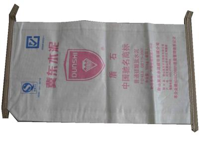 China Fertilizer Packaging PP Valve Bag Block Bottom with 25kg Loading Weight for sale