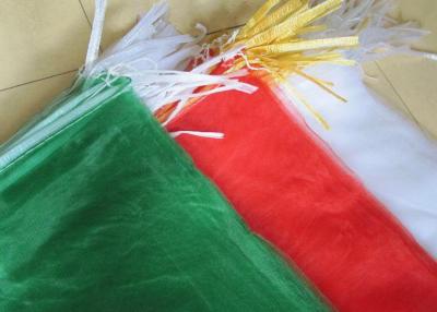China PP Woven Industrial Mesh Bags Recyclable , Red / Orange / Green Color 30kg 40kg for sale