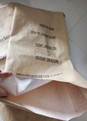 China 50kg Multiwall Paper Bags / White Kraft Paper Sacks for Titanium Pigment Packing for sale