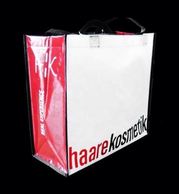China Custom Printed Laminated PP Woven Bag Shopping Bag with Soft Loop for sale