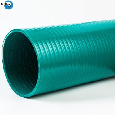 China Flexible Corrugated Water Pump Helix Spiral Vacuum 6 8 10 Inch PVC Suction Hose for sale