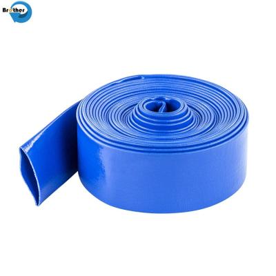 China Leading Manufacuturer Size From 1inch 10 Inch 4bar High Pressure Layflat PVC Hose for sale