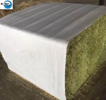 China Eco Friendly Plastic Hay Bale Covers Woven Polypropylene Fabric 0.6 - 1.1 Mm Thick for sale