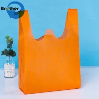 China Factory Direct Sale Free Sample Hot Selling Ecofriendly TNT PP Spunbond Nonwoven Fabric Handle Bag Non Woven Shopping à venda