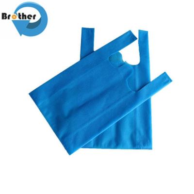 Chine Cheap Price Emboss Non Woven Advertisement Bag Big Size PP Non Woven Shopping T-Shirt Bags for Supermarket à vendre