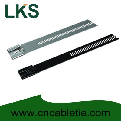 China PVC coated Ladder Type Stainless Steel Cable Ties for sale