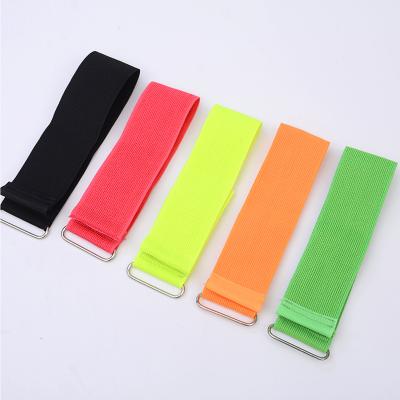 China outdoor games Bandage three-person two-legged binding feet game props elastic unnapped straps with metal buckle for sale