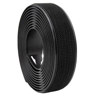 China Heavy Duty 1 inch 25 mm Black Mount Tape Injection Rigid Hook and Loop Insert Types for Mop and Curtains for sale