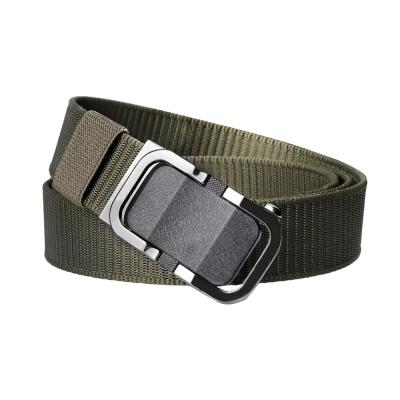 China Tactical waist belt  Nylon Outdoor Canvas Fabric Belt with iron buckle for sale
