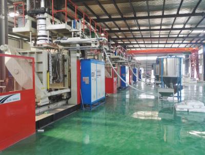 China Máquina de acero HDPE 1000L 6 capas moldeado por soplado tanque de almacenamiento de agua máquina de fabricación en venta